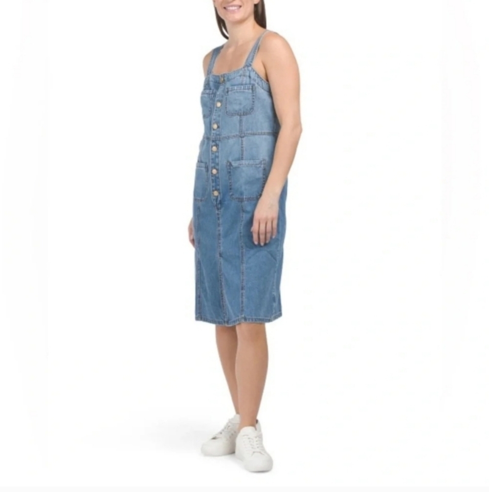 Kut From The Cloth Denim Button Front Mini Dress NWOT